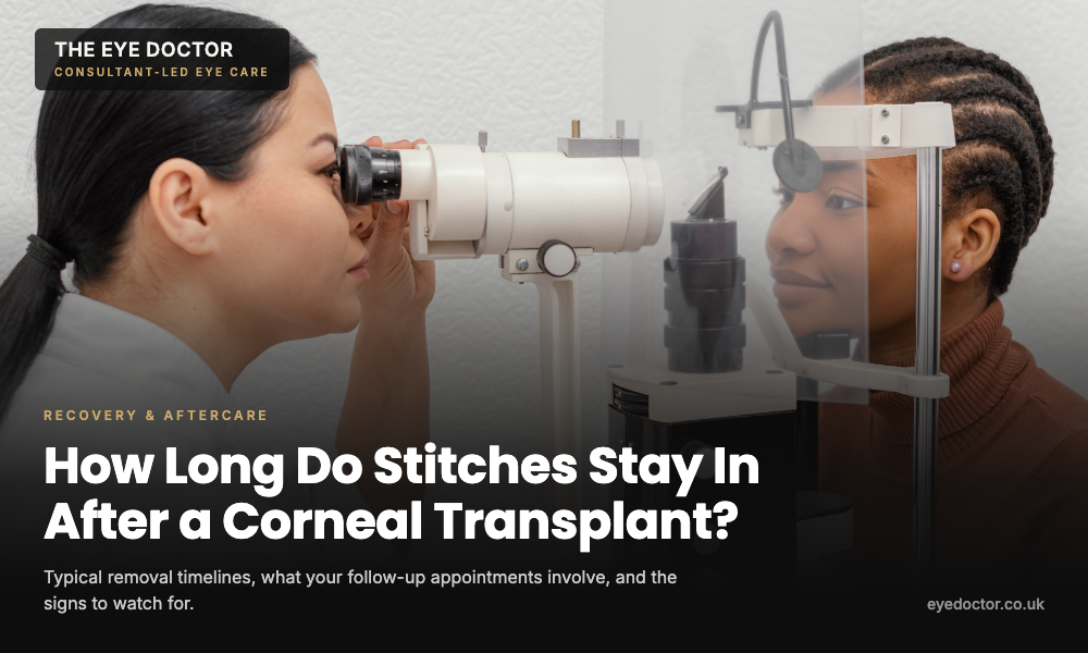 How Long Do Stitches Stay In After a Corneal Transplant?